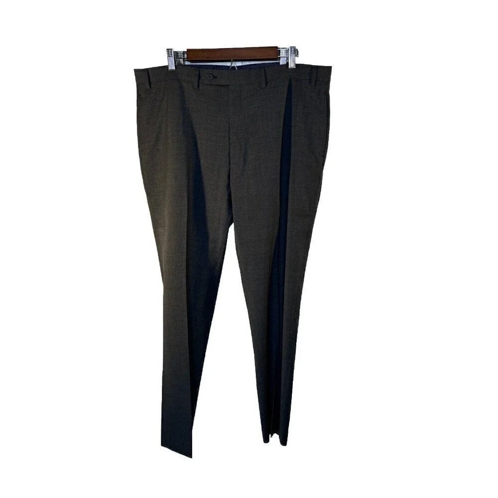 Lauren Ralph Lauren High Performance Wool Dress Pants Mens 40x32 Gray Flat Front